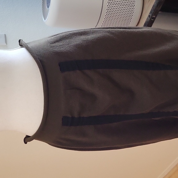 Circus Hotel Green Drawstring Midi Skirt Fleece Wool - Picture 2 of 15